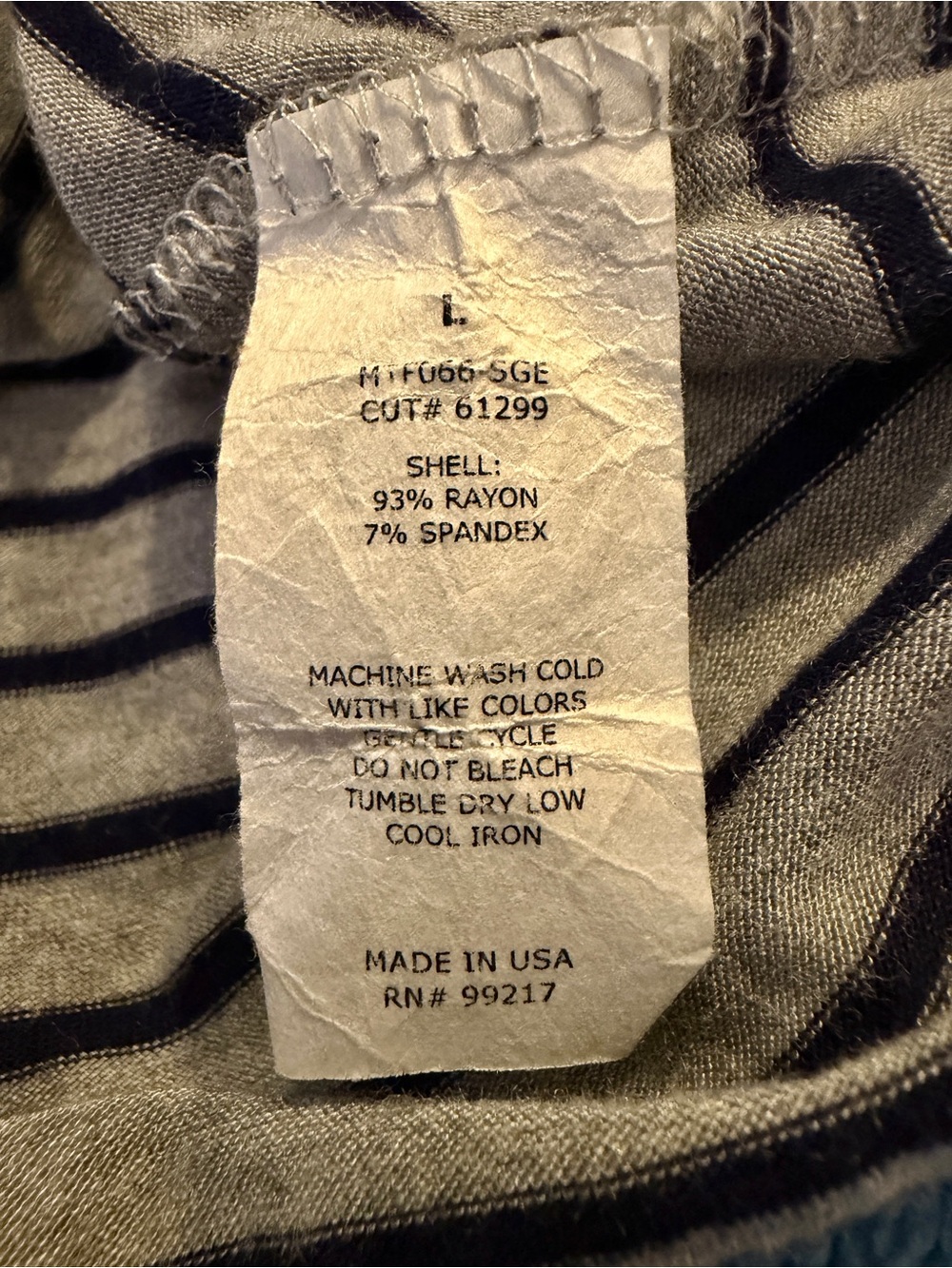Moa Moa Gray & Black Striped Tie-Front Short Sleeve Top - Picture 4 of 5